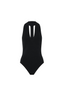 Kestrel Plunge Neck Bodysuit Black