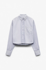 Marin Cropped Striped Shirt