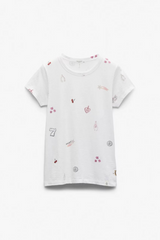 All Over Lucky Charm Tee White