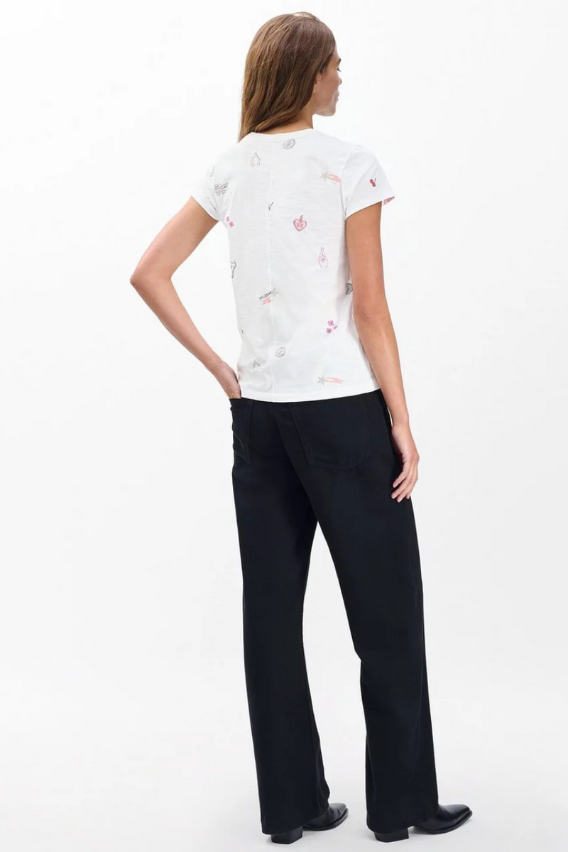 All Over Lucky Charm Tee White