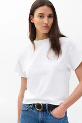Kelly Boxy Jersey Tee White