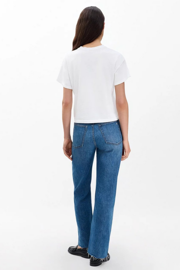 Kelly Boxy Jersey Tee White