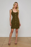 Midy Button Front Tank Dress Pine