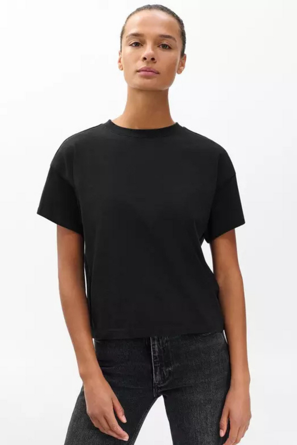 Kelly Boxy Jersey Tee Black