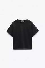 Kelly Boxy Jersey Tee Black