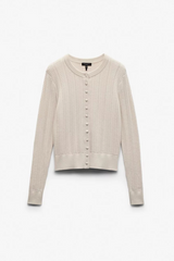 Francesca Merino Cardigan Oatmeal
