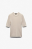 Francesca Merino SS Sweater Oatmeal