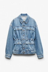 Amy Cinched Denim Jacket Ithaca