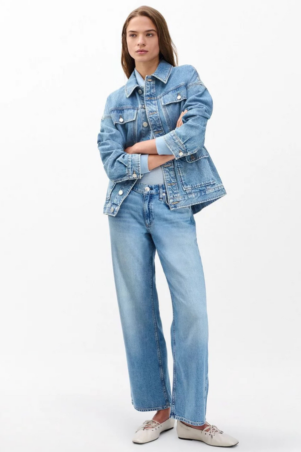 Amy Cinched Denim Jacket Ithaca