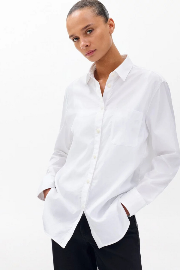 Maxine Button Down Shirt White