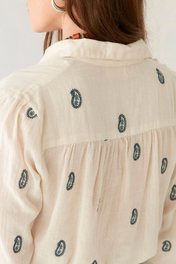 Dylan Blouse Cachemira Ivory