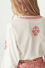Shyla Blouse Chikan Blossom