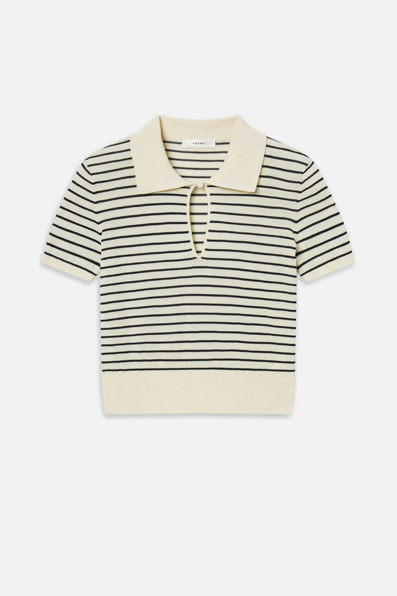 The Keyhole Polo Cream Multi