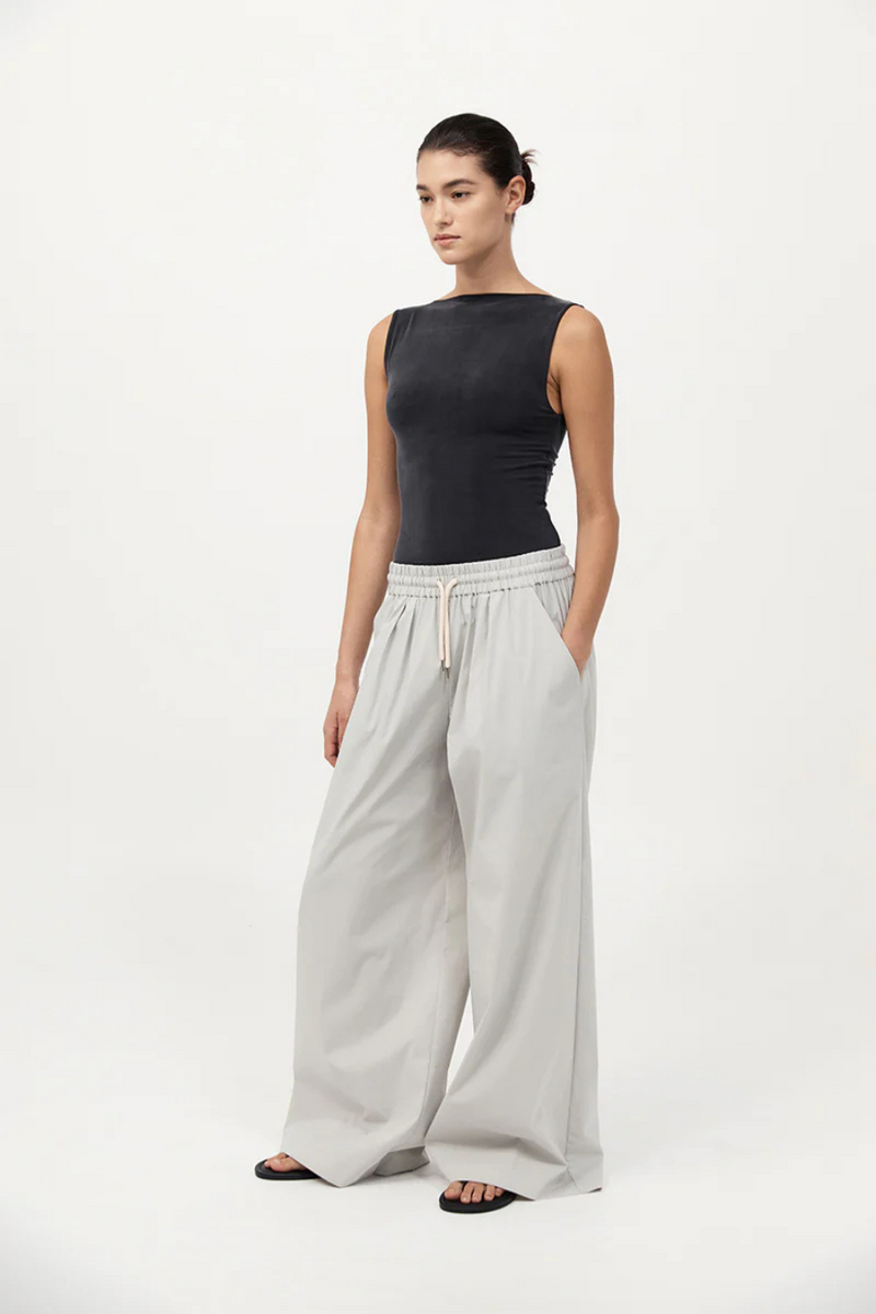 Everyday Drawstring Pants Silver