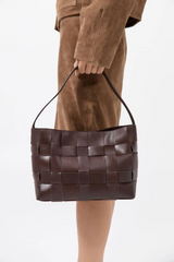 Woven Mini Tote Chocolate