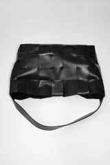Woven Large Tote Black