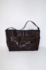 Woven Large Tote Chocolate