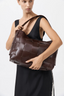 Woven Large Tote Chocolate