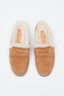 Carter Mule Caramel Suede Shearling