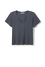 Hendrix Cotton Boxy V Neck Tee Night