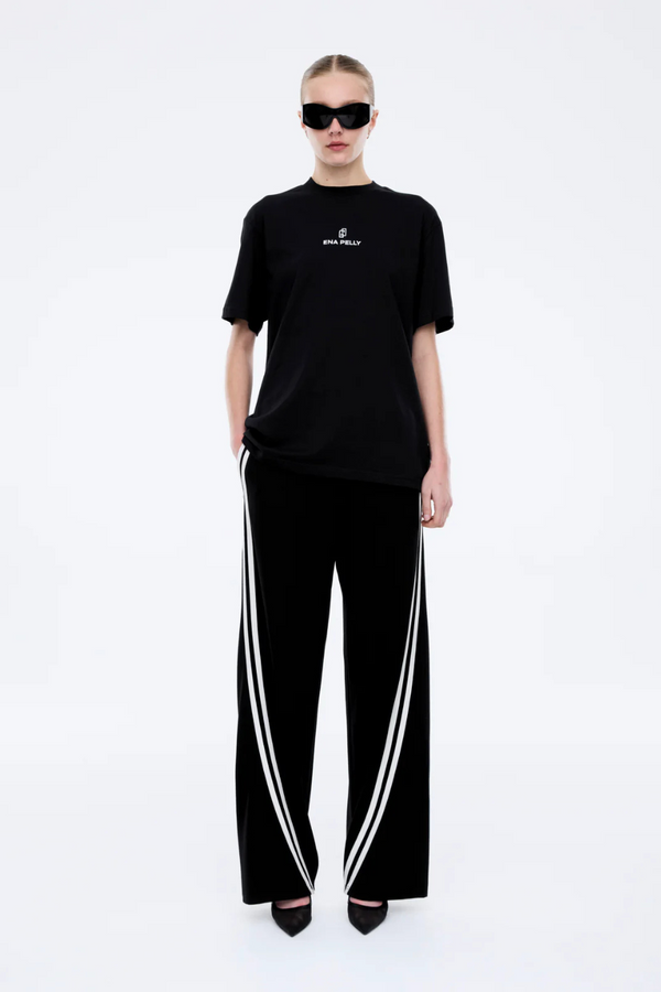 Lexi Monogram Tee Black