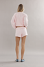 Cotton Cable Knit Jumper Pink