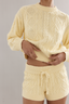 Cotton Cable Knit Jumper Yellow