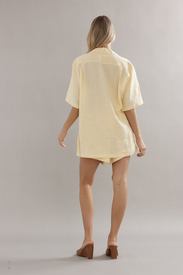 Ibiza Shirt Yellow Linen