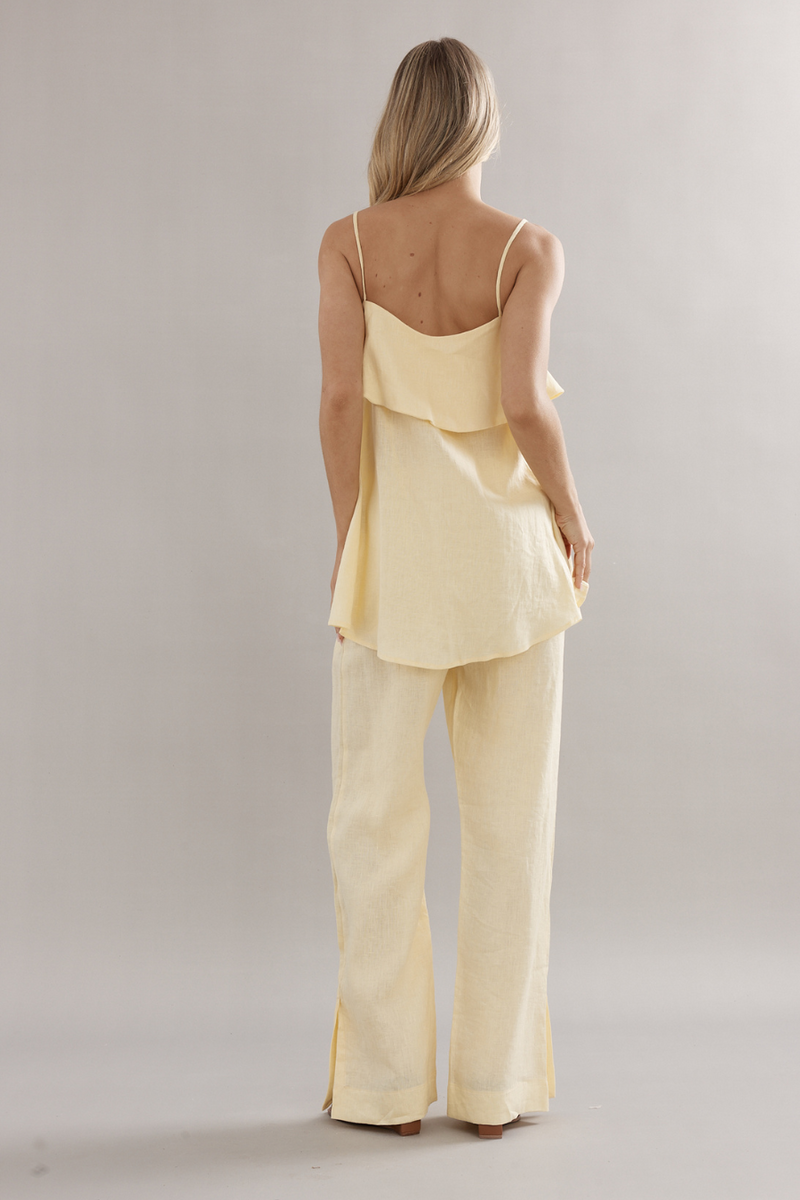 Rio Top Yellow Linen
