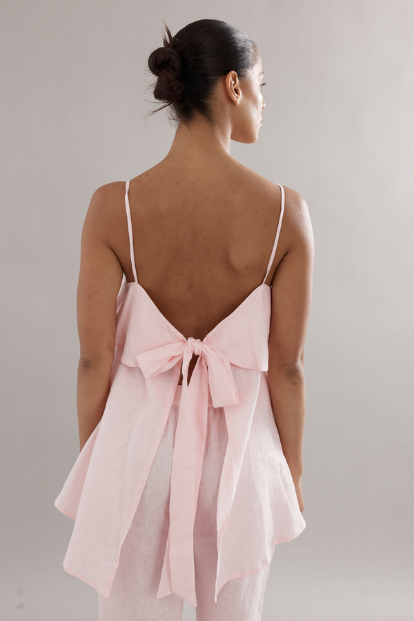 Rio Top Pink Linen