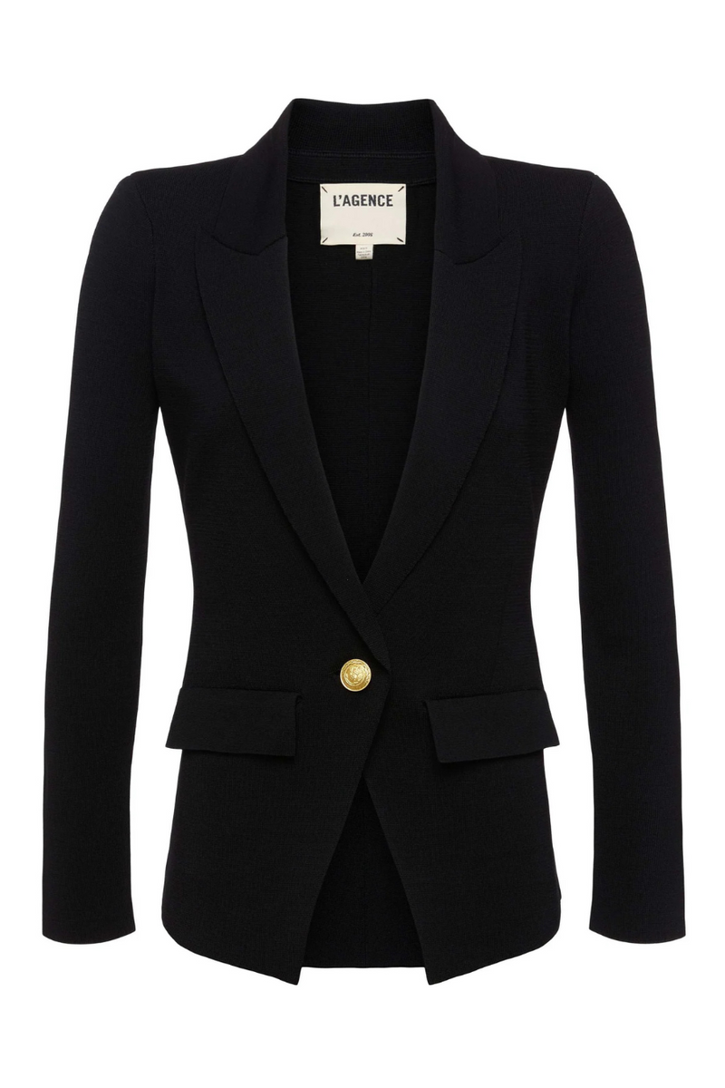 Chamberlain Knit Blazer Black/ Gold