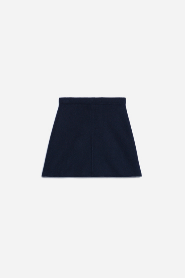 Juna Wool Blend Skirt Marine
