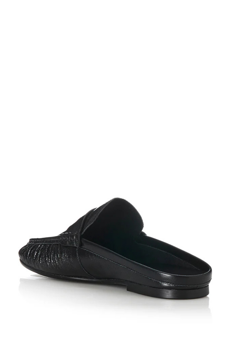 Ivy Black Oily Leather