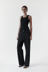 Ribbed Tank Top Black