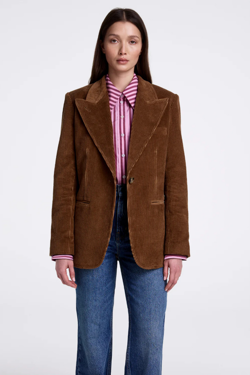 Box Pleat Shirt Rose Stripe