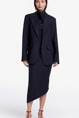 Oversized Layered Blazer With Detachable Vest Iron