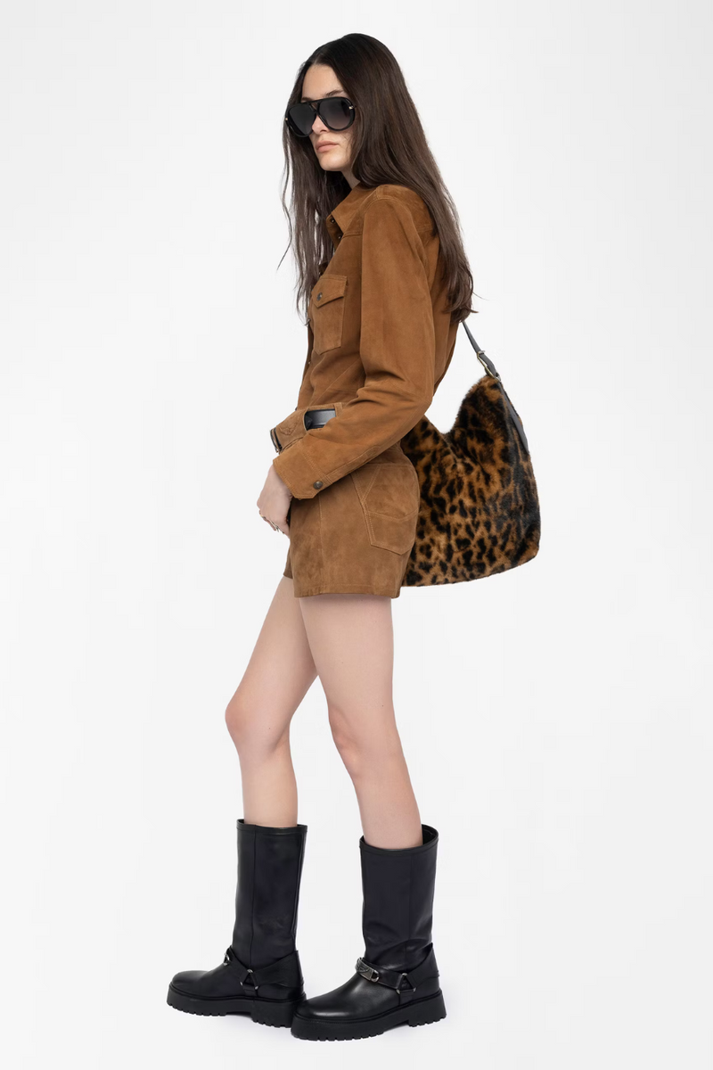 Thelma Suede Leather Shirt Daim
