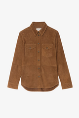 Thelma Suede Leather Shirt Daim
