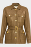 Ishani Belted Jacket Pine/Gold
