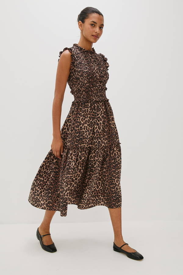 Vivier Dress Brown Nala