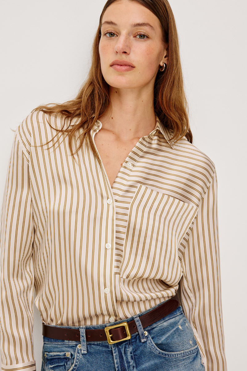 Spencer Shirt Bronze Stripe