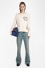 Markuz Heart Cashmere Sweater Ecru