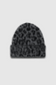Elia Beanie Grey Leopard