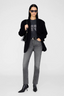 Spencer Sweatshirt Leopard Washed Black