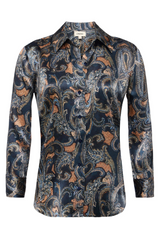 Dani Blouse Midnight Multi Etched Paisley