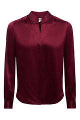 Bianca Silk Blouse Dark Port