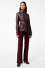 Francisco Leather Jacket Burgundy