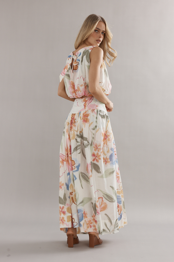 Capri Skirt Tea Party Floral