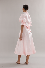 Bloom Dress Pink Linen