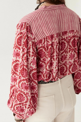 Leandra Blouse Flamingo Grooves
